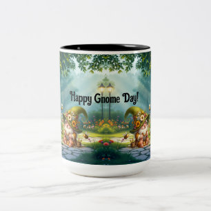 Blume Gnome Keramik Zweifarbige Tasse