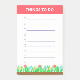 Blume & Gras Personalisierte Dinge zu tun Post-it Klebezettel