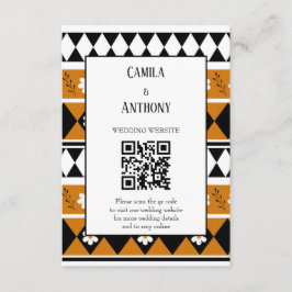 Blume Grenzstreifen Diamond-Boho Blumenmuster Begleitkarte