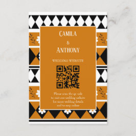 Blume Grenzstreifen Diamond-Boho Blumenmuster Begleitkarte