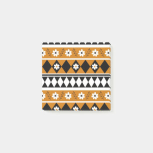 Blume Grenzstreifen Diamond-Boho Blumenmuster Post-it Klebezettel