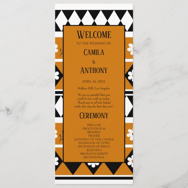 Blume Grenzstreifen Diamond-Boho Blumenmuster Programm (Vorderseite)