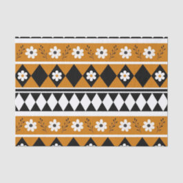 Blume Grenzstreifen Diamond-Boho Blumenmuster Seidenpapier