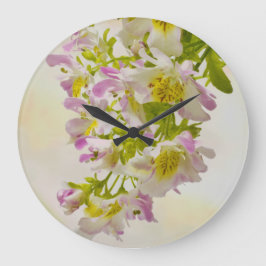 Blume Große Wanduhr