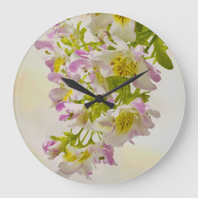 Blume Große Wanduhr (Vorderseite)