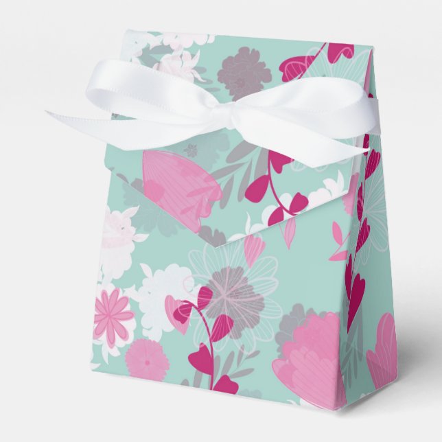 Blume grün geschenkschachtel (Vorderseite)