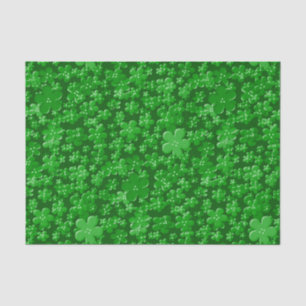 Blume-Grün-GEWEBE-WRAPPING-PAPIER Seidenpapier