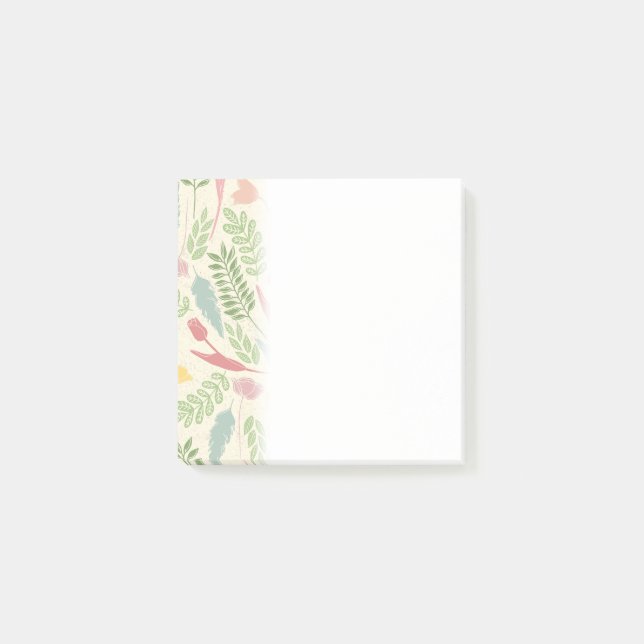 Blume Grüne Blätter Blumengarten Frühlingswohnunge Post-it Klebezettel (Vorderseite)