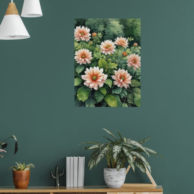 Blume Grüne Weinroute Mendrisiotto Poster (Wohnzimmer 1)