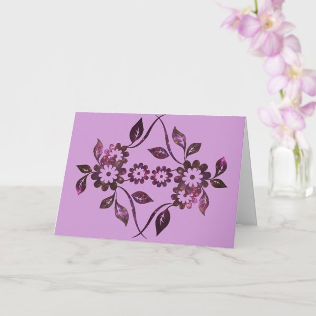 Blume Grußkarte Karte (Orchidee)
