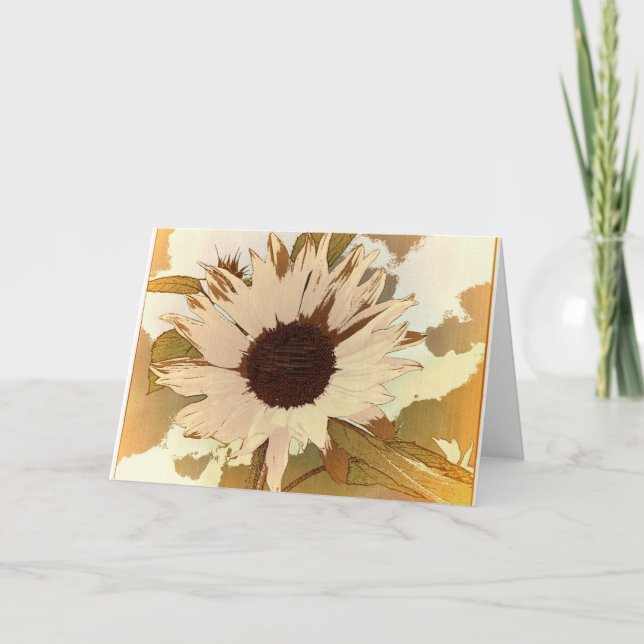 Blume Grußkarte Karte (Vorderseite)