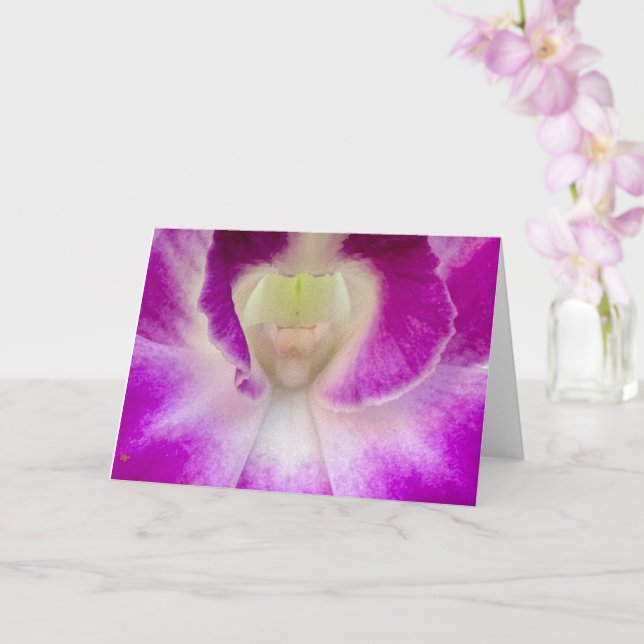 Blume Grußkarte Karte (Orchidee)