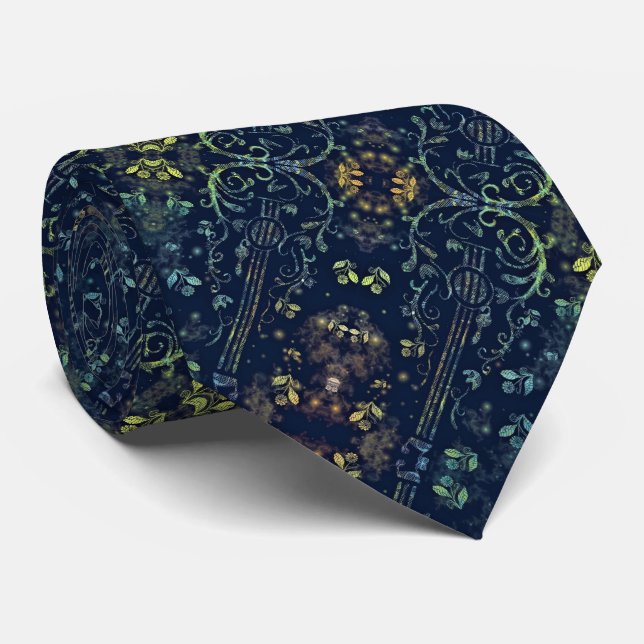 Blume Guitar Neck Tie Krawatte (Gerollt)