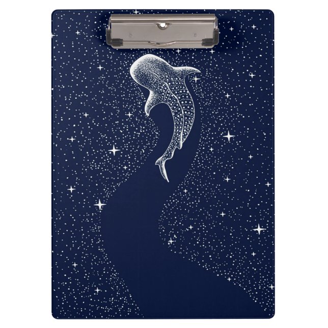 Blume | Hai - farbige Tiere Klemmbrett (Vorderseite)