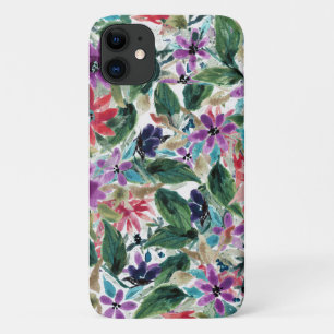 Blume Handgemalte violette Blumen Case-Mate iPhone Hülle