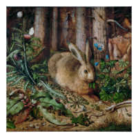 Blume Hare Art Forest Vintag Glanz beenden