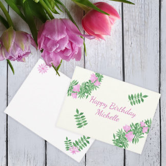 Blume hat Glückwunsch zum Geburtstag. Einladung