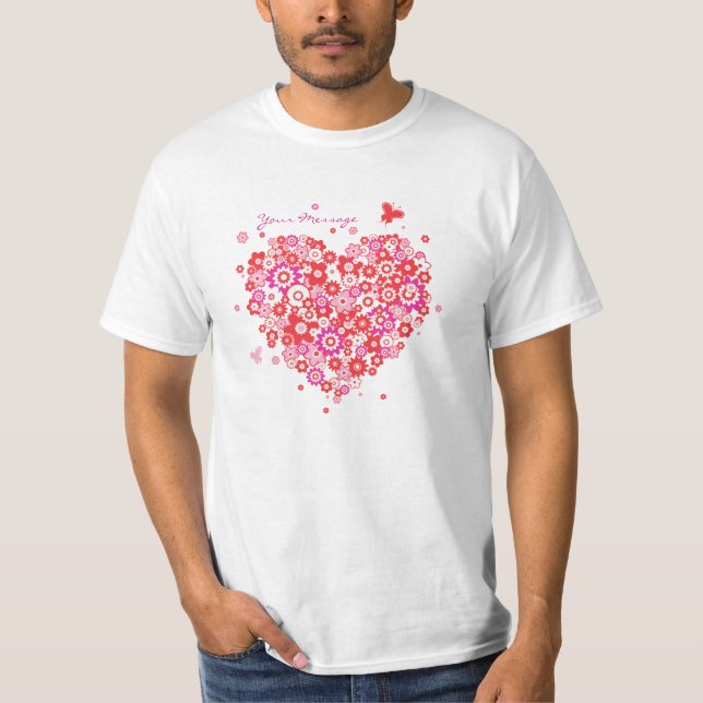 Blume Herz 1 Shirt (Vorderseite)