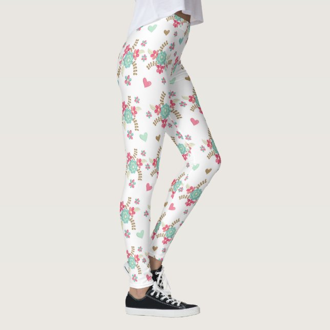 Blume/Herz - Leggings (Rechts)
