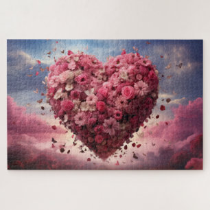 Blume Herz und Schmetterling