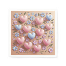 Blume Herzchen Cocktail Napkins