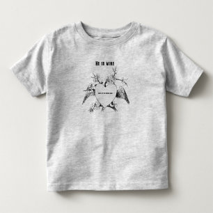Blume Herzklapprahmen, Vintage Dekorationsfarbe Kleinkind T-shirt