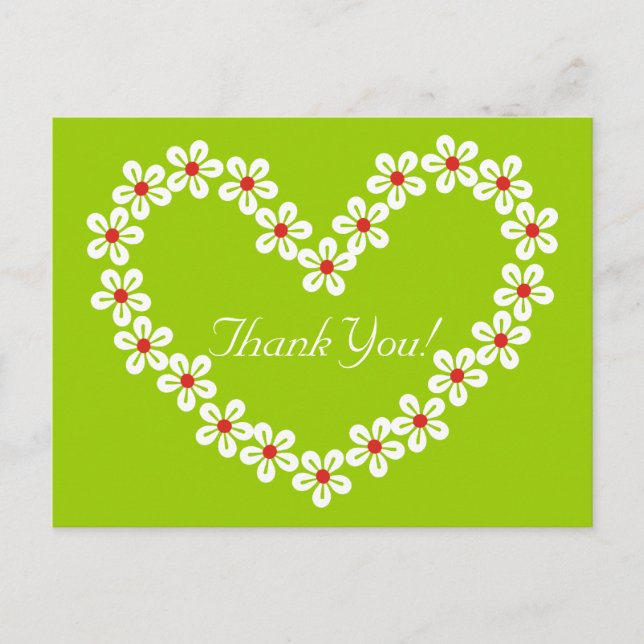 Blume Herzlichen Dank Postkarten (Vorderseite)
