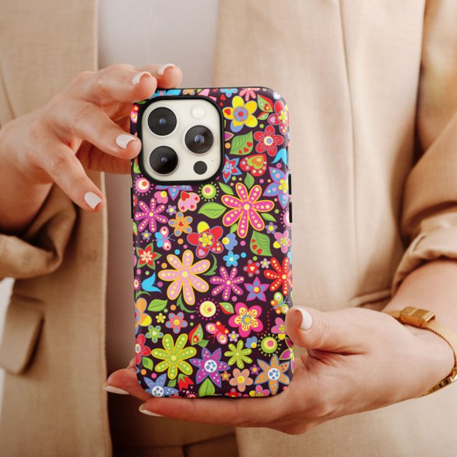 Blume Hippie iPhone | 60er Hippie iPhone Case-Mate Case-Mate iPhone Hülle (Von Creator hochgeladen)