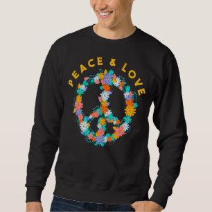 Blume Hippie Kostüme Frieden signalisieren Frieden Sweatshirt