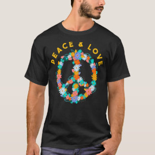Blume Hippie Kostüme Frieden signalisieren Frieden T-Shirt