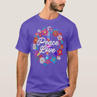 Blume Hippie Peace Zeichen 1 T-Shirt
