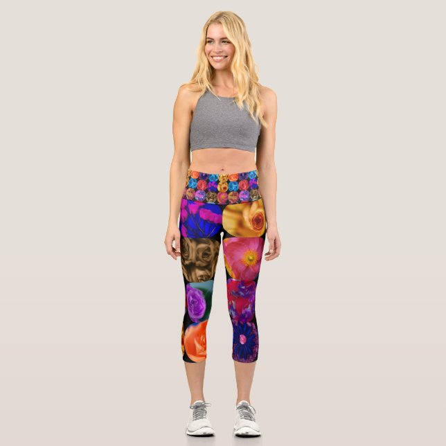 Blume Hochwaisted Capris (Vorderseite)