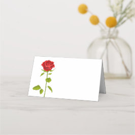 Blume Hochzeit der Rote Rose Florenz Rose Botanisc Platzkarte