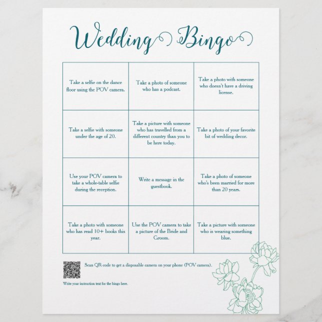 Blume Hochzeit von Roten  Flyer (Vorne)