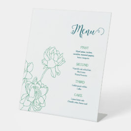 Blume Hochzeit von Roten  Sockelschild