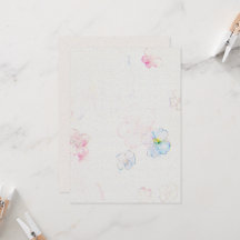 Blume Hochzeitsfeiern Einladung zum Aquarellpapier