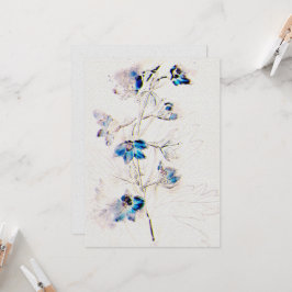 Blume Hochzeitsfeiern Einladung zum Aquarellpapier