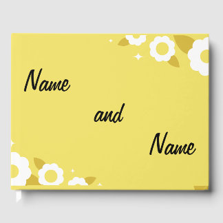 Blume Hochzeitsguestbook Gästebuch