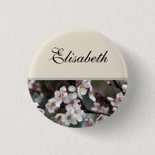 Blume-Hochzeitsknopf Button