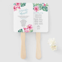 Blume-Hochzeitsprogramm für tropische Hibisken