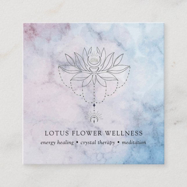 Blume Holistische Heilung Lotus - Karte (Vorderseite)