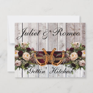 Blume & Horseshoes Burgundy Ribbon Wedding