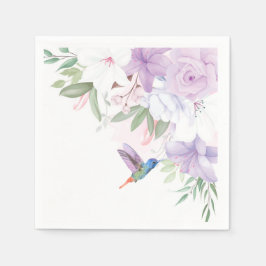 Blume Hummingbird Bird Dank Serviette