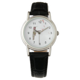 Blume Hummingvogel und Single Armbanduhr
