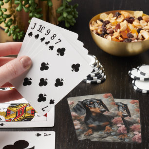 Blume Hunde Zuchtportraits 10 Spielkarten