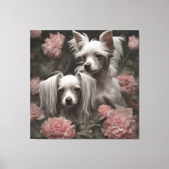 Blume Hunde Zuchtportraits 20 Leinwanddruck (Vorderseite)