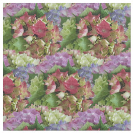Blume Hydrangea Blauer Rosa Niedliches Muster Vorl Stoff