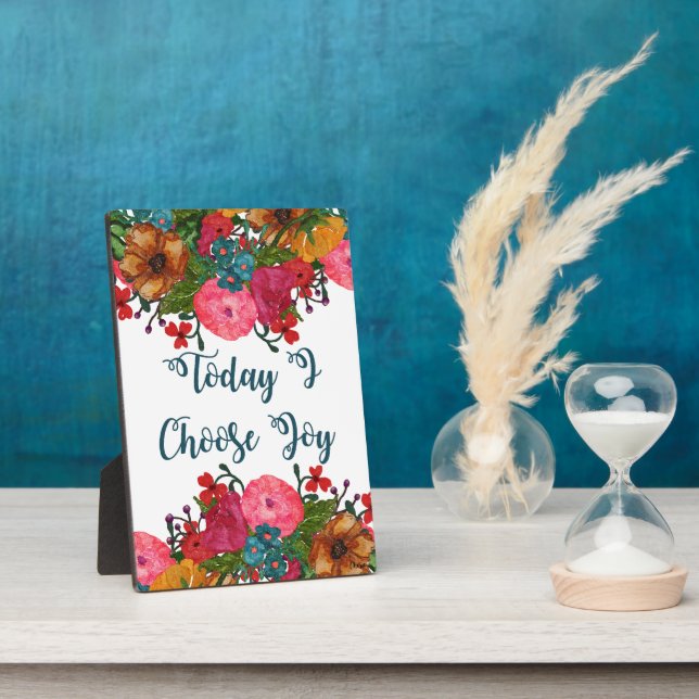 Blume | I Choose Joy Today Fotoplatte (Seite)