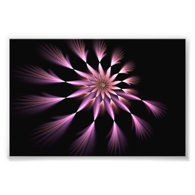 Blume I - Fraktal Art Foto Erweiterung (Vorne)
