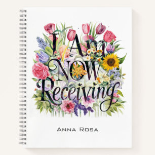 *~* Blume ICH ERHALTE JETZT 9 AP85 Manifesting Notizbuch